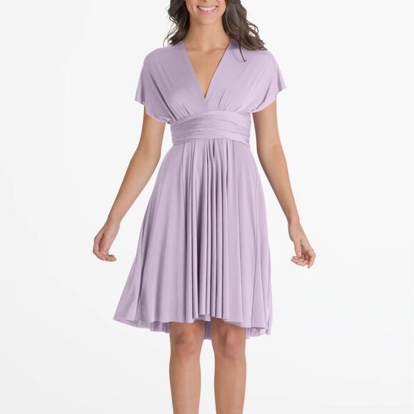 Sakura Midi - Convertible Semi-Formal Dresses by Henkaa - Emerald Green - Picture 4 of 5